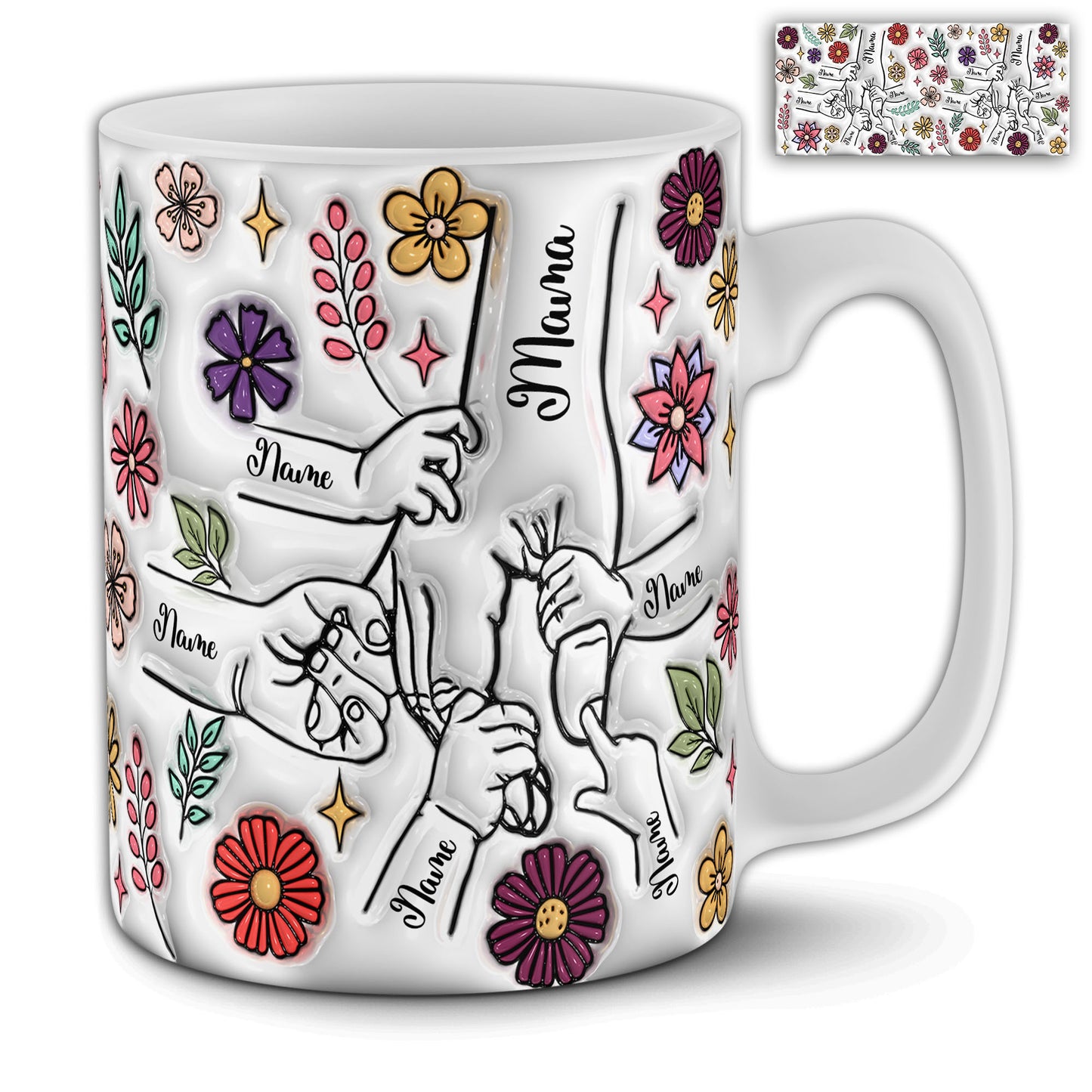 Holding Mom's Hand Mug